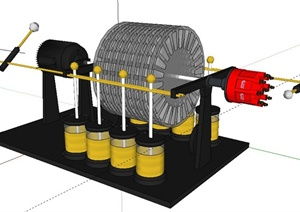 发酵工厂全厂平面图与园林景观、建筑室内设计素材库的整合应用